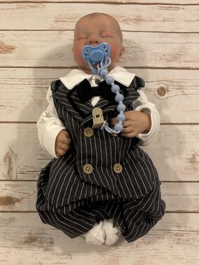 Reborn Baby Boy Doll Full Body 15 Inch Realistic Anatomically Correct